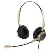 WELL Mairdi MRD-809DG, căști cu două urechi, auriu