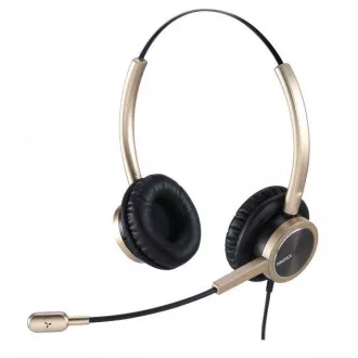 WELL Mairdi MRD-809DG, căști cu două urechi, auriu