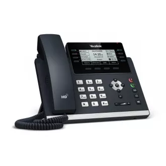 Telefon SIP Yealink SIP-T43U, PoE, LCD 3,7" 360x160, 21 prog.tl., 2xUSB, GigE