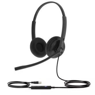 Yealink UH34 Lite Căști duble pentru ambele urechi cu conector USB pentru echipe