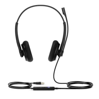 Yealink UH34 Lite Căști duble pentru ambele urechi cu conector USB pentru echipe