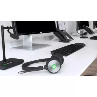 Yealink WH62 Baza dublă DECT cu căști cu două urechi pentru echipe