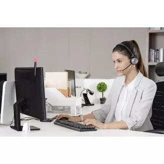 Yealink WH62 Baza dublă DECT cu căști cu două urechi pentru echipe