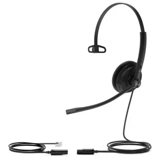 Yealink YHS34 Lite Căști mono pentru o singură ureche cu conectori QD-RJ9 Yealink YHS34 Lite Căști mono pentru o singură ureche cu conectori QD-RJ9