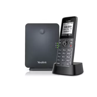 Stație de bază și receptor DECT Yealink W71P, ecran alb-negru de 1,8", până la 10 receptoare
