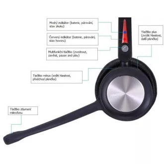 WELL Mairdi MRD-890BTD, căști wireless cu două urechi