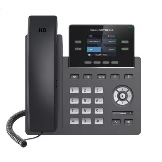 Grandstream GRP2612P, afișaj TFT cu bare de 2,4", 2 conturi SIP, 4 porturi de program, 16 porturi BLF, PoE, 10/100Mbps