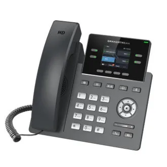 Grandstream GRP2612P, afișaj TFT cu bare de 2,4", 2 conturi SIP, 4 porturi de program, 16 porturi BLF, PoE, 10/100Mbps Grandstream GRP2612P, afișaj TFT cu bare de 2,4", 2 conturi SIP, 4 porturi de program, 16 porturi BLF, PoE, 10/100Mbps