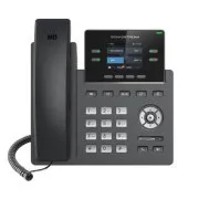 Grandstream GRP2612P, afișaj TFT cu bare de 2,4", 2 conturi SIP, 4 porturi de program, 16 porturi BLF, PoE, 10/100Mbps