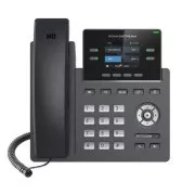 Grandstream GRP2612, ecran TFT cu bare de 2,4", 2 conturi SIP, 4 canale de program, 16 canale BLF, port dual 10/100 Mb