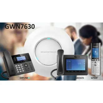 Grandstream GWN7630, AP, 802.11ac, bandă duală 4x4:4, 16 SSDI, 200+ conc. Clienți WiFi, semnal 175m, P Grandstream GWN7630, AP, 802.11ac, bandă duală 4x4:4, 16 SSDI, 200+ conc. Clienți WiFi, semnal 175m, P