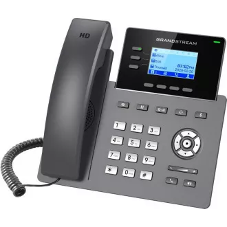 Telefon SIP Grandstream GRP2603P, ecran LCD retroiluminat de 2,48", 6 conturi SIP, port 2x1Gbit, PoE Telefon SIP Grandstream GRP2603P, ecran LCD retroiluminat de 2,48", 6 conturi SIP, port 2x1Gbit, PoE