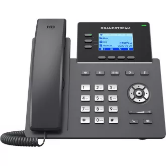 Telefon SIP Grandstream GRP2603P, ecran LCD retroiluminat de 2,48", 6 conturi SIP, port 2x1Gbit, PoE Telefon SIP Grandstream GRP2603P, ecran LCD retroiluminat de 2,48", 6 conturi SIP, port 2x1Gbit, PoE