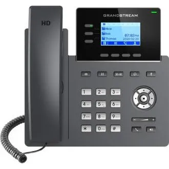 Telefon SIP Grandstream GRP2603P, ecran LCD retroiluminat de 2,48", 6 conturi SIP, port 2x1Gbit, PoE Telefon SIP Grandstream GRP2603P, ecran LCD retroiluminat de 2,48", 6 conturi SIP, port 2x1Gbit, PoE