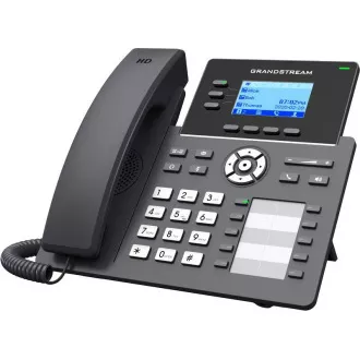 Telefon SIP Grandstream GRP2604P, ecran LCD de 2,48", iluminare din spate, 6 conturi SIP, 10 porturi BLF, 2 porturi de 1 Gbit, PoE