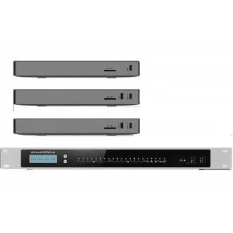 Grandstream UCM6300 Audio VoIP PBX, 250 de utilizatori, 50 de fișiere apel, conf. audio 50 de conturi, 0xFXO, 0xFXS port