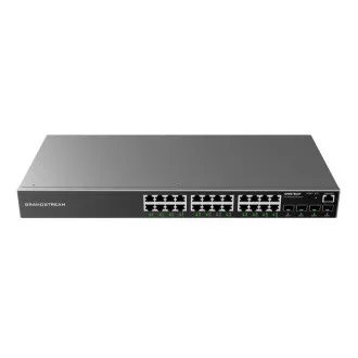Switch de rețea Grandstream GWN7803P L2+ PoE, administrat, 24 porturi RJ45 de 1 GB, 4 porturi SFP, DHCP, QoS, VLAN Switch de rețea Grandstream GWN7803P L2+ PoE, administrat, 24 porturi RJ45 de 1 GB, 4 porturi SFP, DHCP, QoS, VLAN