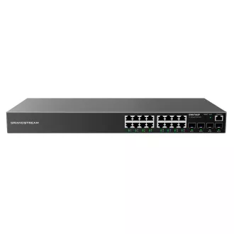 Switch de rețea Grandstream GWN7802P L2+ gestionat, 16 porturi RJ45 de 1 GB, 4 porturi SFP, PoE, DHCP, QoS, VLAN Switch de rețea Grandstream GWN7802P L2+ gestionat, 16 porturi RJ45 de 1 GB, 4 porturi SFP, PoE, DHCP, QoS, VLAN