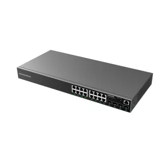 Switch de rețea Grandstream GWN7802P L2+ gestionat, 16 porturi RJ45 de 1 GB, 4 porturi SFP, PoE, DHCP, QoS, VLAN Switch de rețea Grandstream GWN7802P L2+ gestionat, 16 porturi RJ45 de 1 GB, 4 porturi SFP, PoE, DHCP, QoS, VLAN