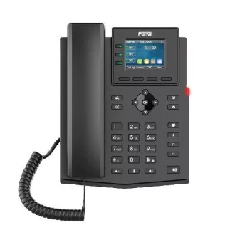 Telefon SIP Fanvil X303G, afișaj bară 2.4", 4SIP, dual Gbit, PoE