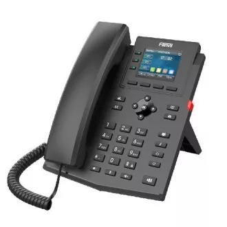 Telefon SIP Fanvil X303G, afișaj bară 2.4", 4SIP, dual Gbit, PoE