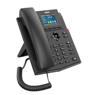 Telefon SIP Fanvil X303G, afișaj bară 2.4", 4SIP, dual Gbit, PoE