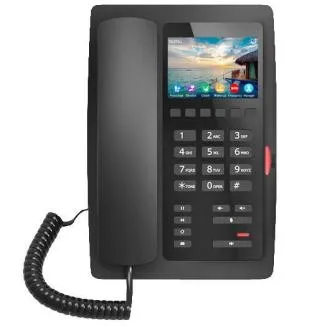 Telefon SIP WiFi pentru hotel Fanvil H5W, 2SIP, afișaj tip bară de 3,5", 6 butoane de programare, USB, PoE Telefon SIP WiFi pentru hotel Fanvil H5W, 2SIP, afișaj tip bară de 3,5", 6 butoane de programare, USB, PoE