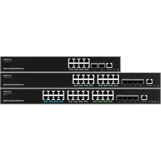 Switch PoE de rețea gestionată Grandstream GWN7813P Layer 3, 24 de porturi / 4 SFP+, VLAN, DHCP, Stacking Switch PoE de rețea gestionată Grandstream GWN7813P Layer 3, 24 de porturi / 4 SFP+, VLAN, DHCP, Stacking