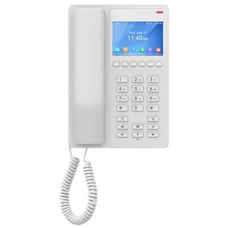 Telefon de hotel Grandstream GHP630 SIP cu display, alb Telefon de hotel Grandstream GHP630 SIP cu display, alb