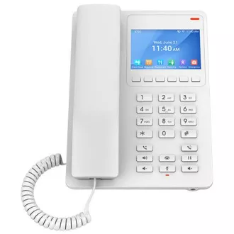Telefon de hotel Grandstream GHP630 SIP cu display, alb Telefon de hotel Grandstream GHP630 SIP cu display, alb