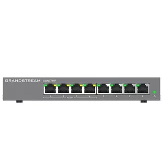 Switch gestionat Grandstream GWN7711P Layer 2 Lite, 8 porturi, 4x PoE/PoE+