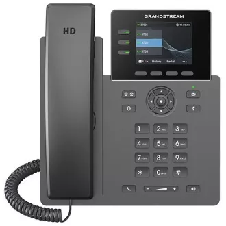Telefon SIP Grandstream GRP2611G, 3 conturi, PoE, 12 chei BLF, port gigabit