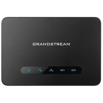 Grandstream HT812 (ATA), 2x FXS, 2 conturi SIP, 1x LAN Gbit, router NAT, conferință pe 3 căi, auto-provisioning.