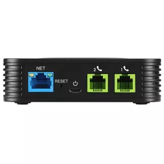 Grandstream HT802 V2 (ATA), 2x FXS, 2 conturi SIP, 1x LAN, conferință pe 3 căi, auto-provisioning