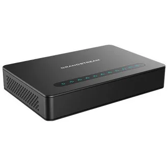 Grandstream HT818 V2 (ATA), 8x FXS, 2 profiluri SIP, 1x LAN Gbit, router NAT, conferință pe 3 căi.
