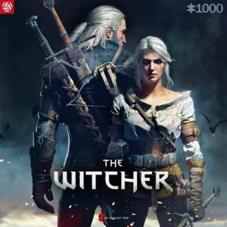 PUZZLE GLO GAMING: Vrăjitorul Geralt și Ciri PUZZLE GLO GAMING: Vrăjitorul Geralt și Ciri