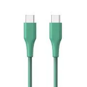 Cablu ALIMENTARE ER USB-C/C GRS 60W 120cm verde