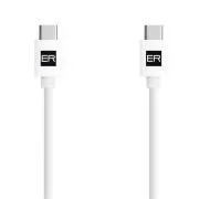 Cablu ALIMENTARE ER USB-C/C 3A 60W 120cm alb