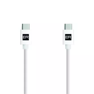 Cablu ALIMENTARE ER USB-C/C 3A 60W 200cm alb