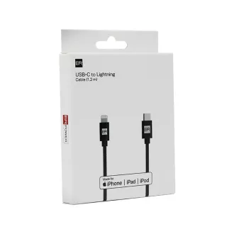 Cablu ER POWER USB-C/Lightning 120cm negru