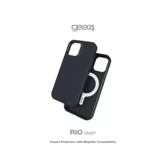 Husă ZAGG GEAR4 D3O Rio Snap pentru iPhone 12 mini, neagră