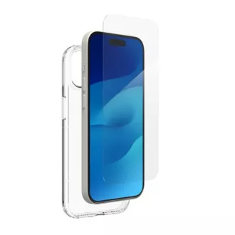 ZAGG Invisible Shield Elite 360° sticlă + husă iPhone 15 - transparentă