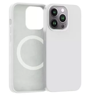 Carcasă din silicon ER POWER CARNEVAL SNAP pentru iPhone 14 Pro cu MagSafe - Albă Carcasă din silicon ER POWER CARNEVAL SNAP pentru iPhone 14 Pro cu MagSafe - Albă