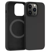 Carcasă din silicon ER POWER CARNEVAL SNAP pentru iPhone 14 Pro cu MagSafe - Neagră