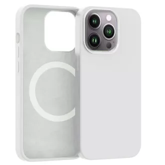 Carcasă din silicon ER POWER CARNEVAL SNAP pentru iPhone 14 Pro Max cu MagSafe - Albă Carcasă din silicon ER POWER CARNEVAL SNAP pentru iPhone 14 Pro Max cu MagSafe - Albă