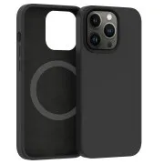 Carcasă din silicon ER POWER CARNEVAL SNAP pentru iPhone 13 Pro Max cu MagSafe - Negru