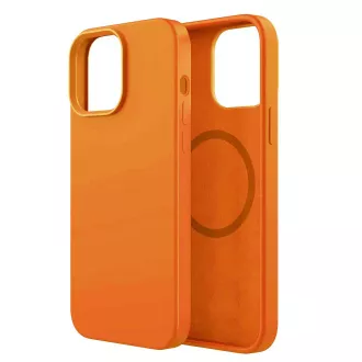 Carcasă din silicon ER POWER CARNEVAL SNAP pentru iPhone 14 Pro cu MagSafe - Portocalie