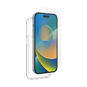 Pachet Husă ZAGG Defense din sticlă securizată pentru iPhone 14 Pro