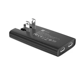 Încărcător subțire ER POWER Dual Travel 67W - 2xUSB-C