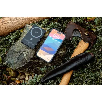 Baterie externă duală ER POWER Qi2 5000mAh cu USB-C - Gri spațial
